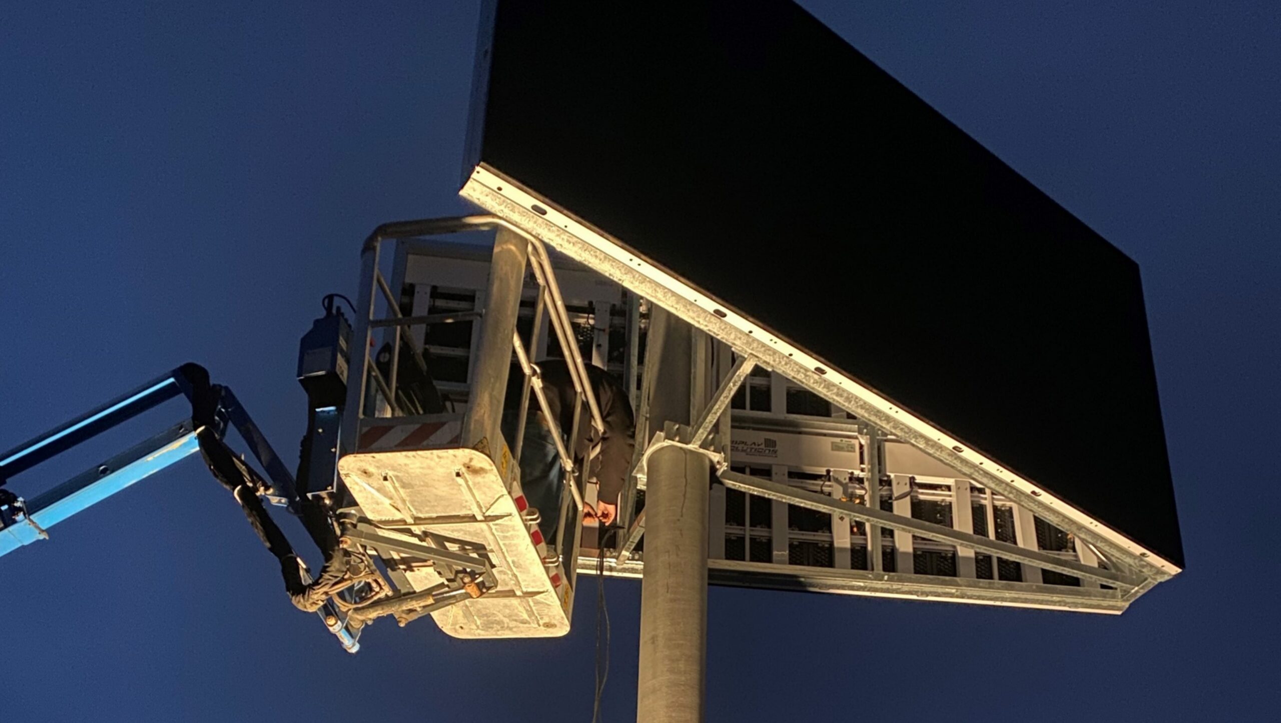 LED-Wall von Popp Vision in Pregarten im Bau