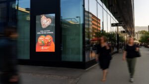 Argeta Kampagne auf LED-Wall (DOOH) von Popp Vision in Salzburg