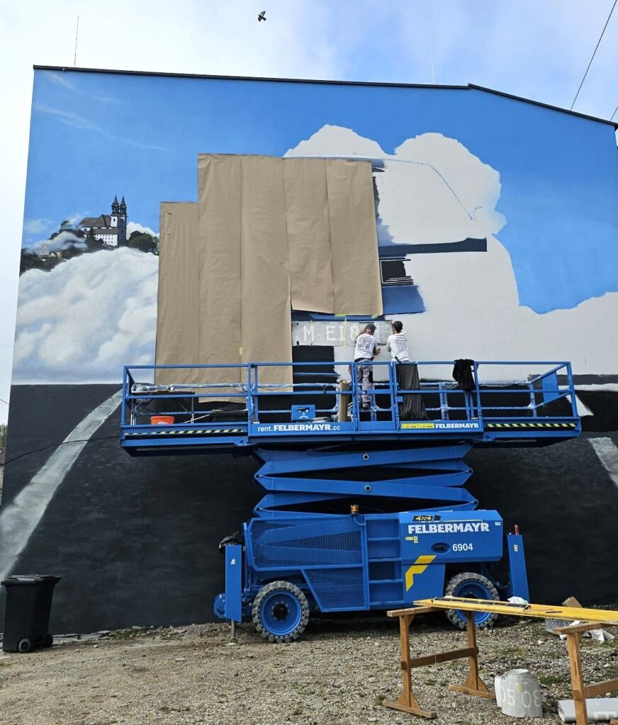 Making-of von Popp Vision Mural für den BMW ix3