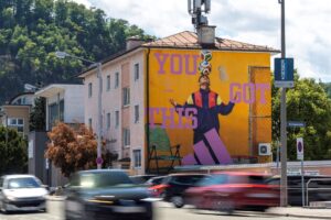 Adidas (Pedri, You got this) Mural-Kampagne von Popp Vision in Salzburg