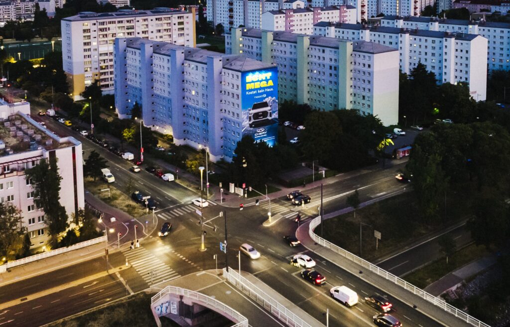 Chery Mural-Kampagne von Popp Vision in Wien